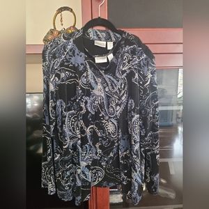 Chicos black beaded glittering jacket and matching tank